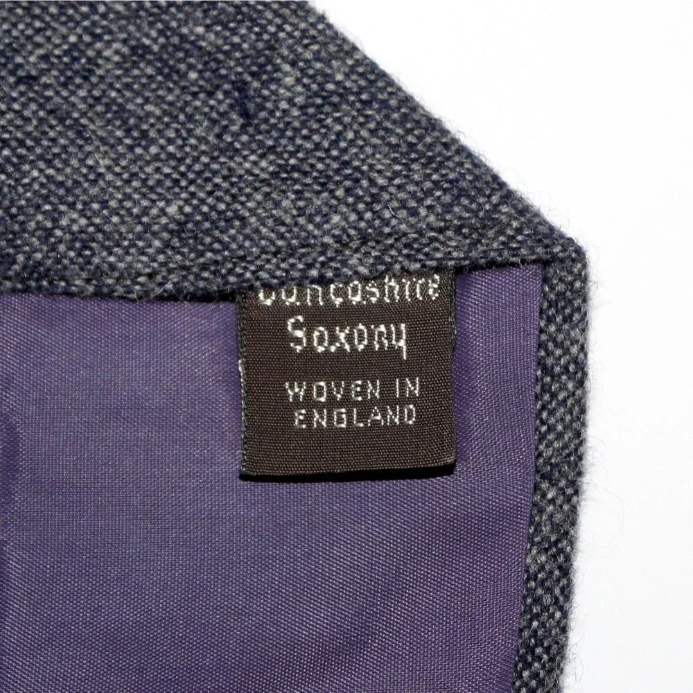 Vintage Saddlebred Necktie Lancashire Saxony Wool gray horse